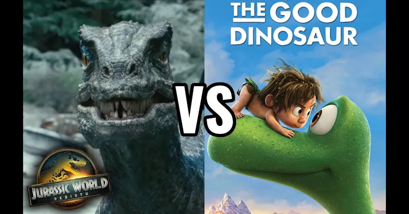 Arlo (Good Dinosaur) vs. Rexy (Jurassic Park)