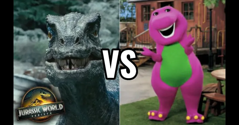Barney vs. Rexy (Jurassic Park)