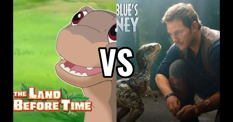 Blue (Jurassic World) vs. Littlefoot (Land Before Time)