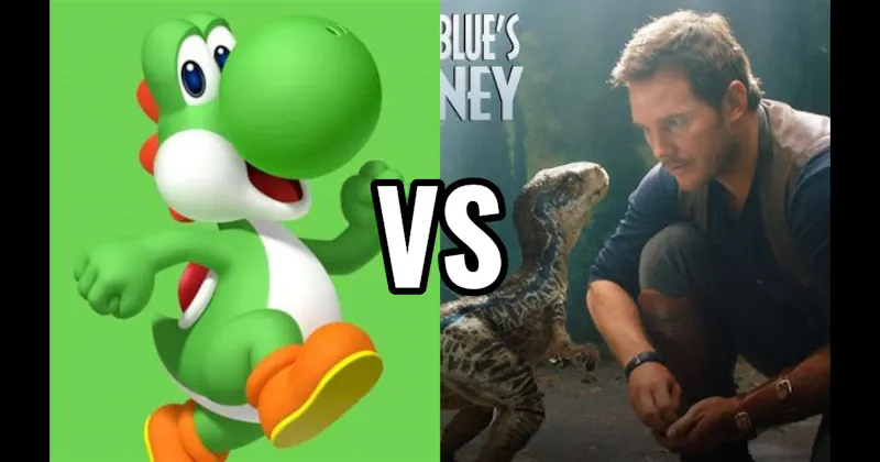 Blue (Jurassic World) vs. Yoshi (Nintendo)
