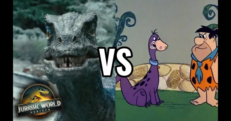 Dino (Flintstones) vs. Rexy (Jurassic Park)