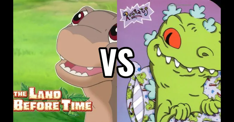 Littlefoot (Land Before Time) vs. Reptar (Rugrats)