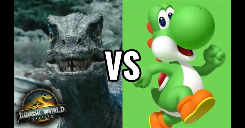 Rexy (Jurassic Park) vs. Yoshi (Nintendo)