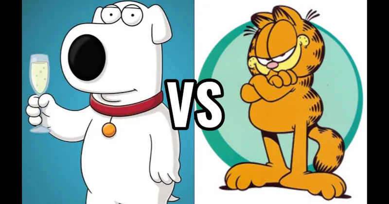 Brian Griffin (Family Guy) vs. Garfield (Garfield)