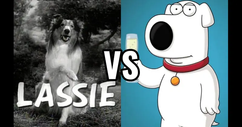 Brian Griffin (Family Guy) vs. Lassie (Lassie)
