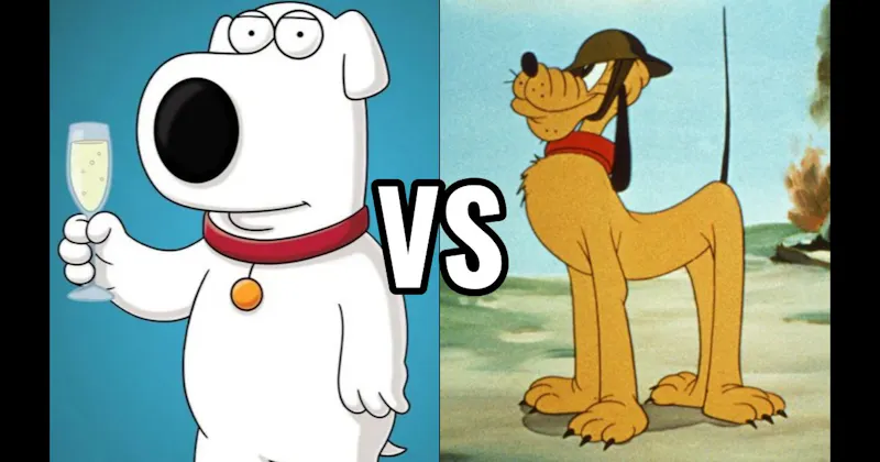 Brian Griffin (Family Guy) vs. Pluto (Disney)