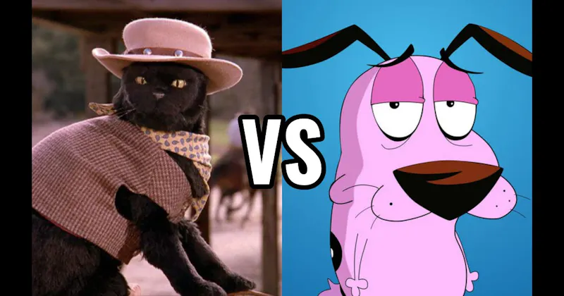 Courage the Cowardly Dog vs. Salem Saberhagen (Sabrina the Teenage Witch)