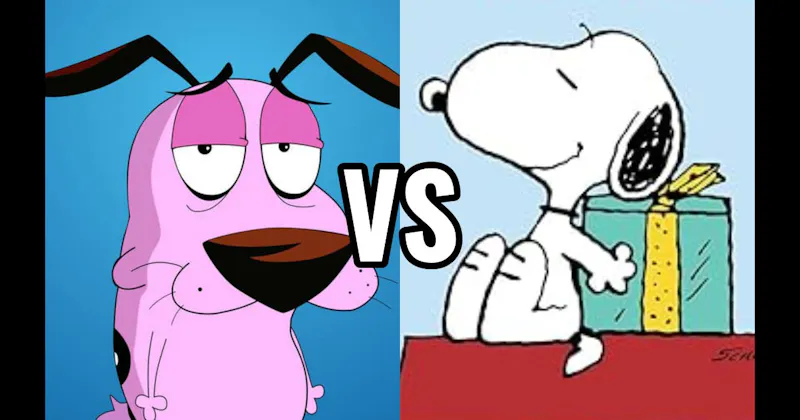 Courage the Cowardly Dog vs. Snoopy (Peanuts)