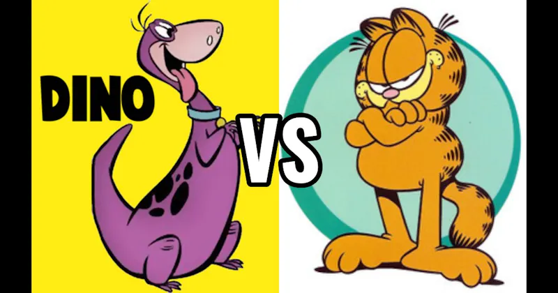 Dino (The Flintstones) vs. Garfield (Garfield)