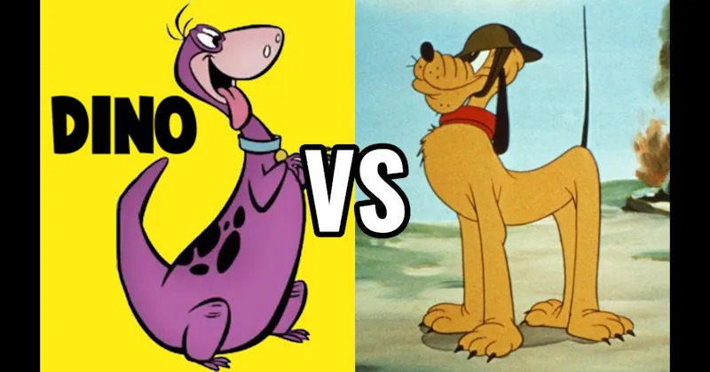 Dino (The Flintstones) vs. Pluto (Disney)