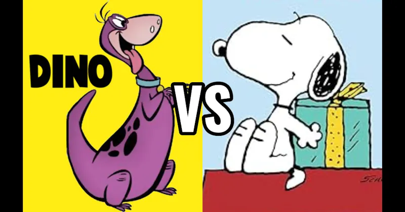 Dino (The Flintstones) vs. Snoopy (Peanuts)