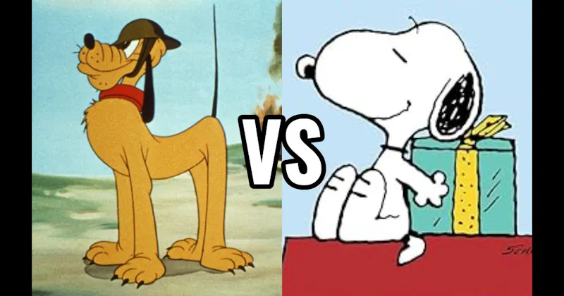 Pluto (Disney) vs. Snoopy (Peanuts)