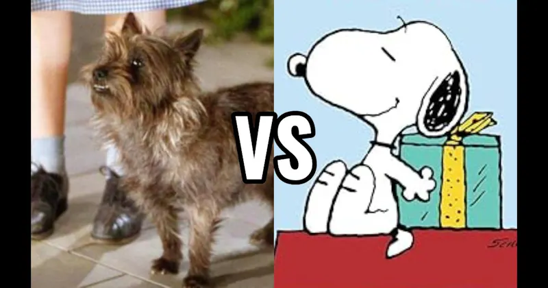Snoopy (Peanuts) vs. Toto (The Wizard of Oz)