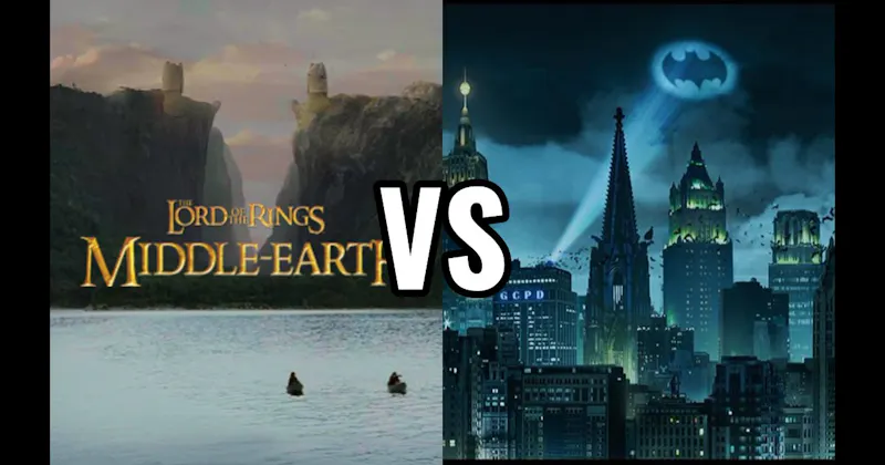 Gotham City (Batman) vs. Middle-earth (Lord of the Rings)