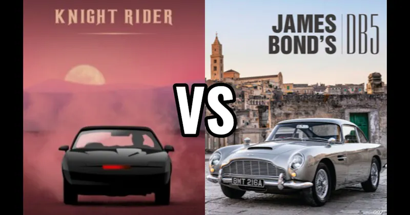 Aston Martin DB5 (James Bond) vs. K.I.T.T. (Knight Rider)