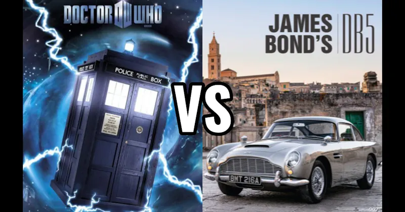 Aston Martin DB5 (James Bond) vs. TARDIS (Doctor Who)