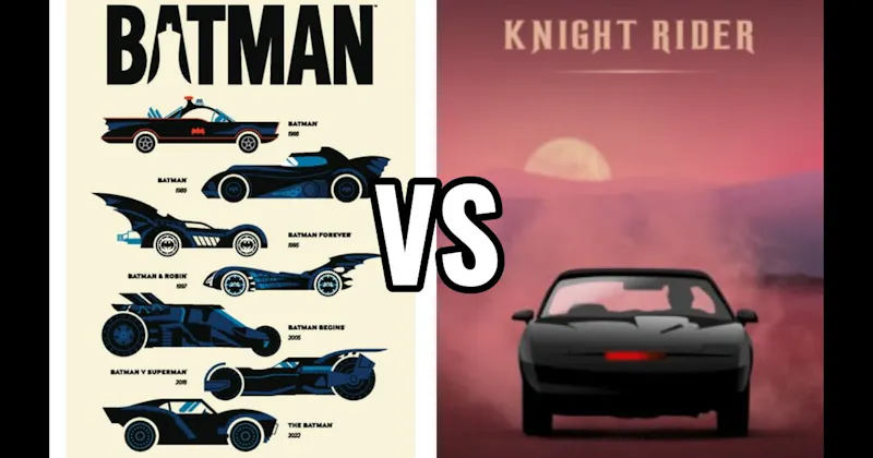 Batmobile (Batman) vs. K.I.T.T. (Knight Rider)