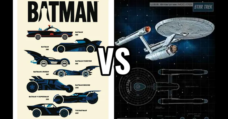 Batmobile (Batman) vs. USS Enterprise (Star Trek)