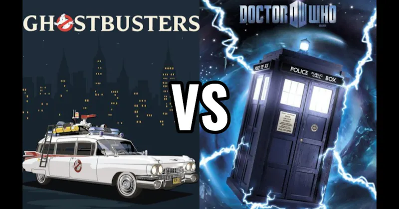 Ecto-1 (Ghostbusters) vs. TARDIS (Doctor Who)