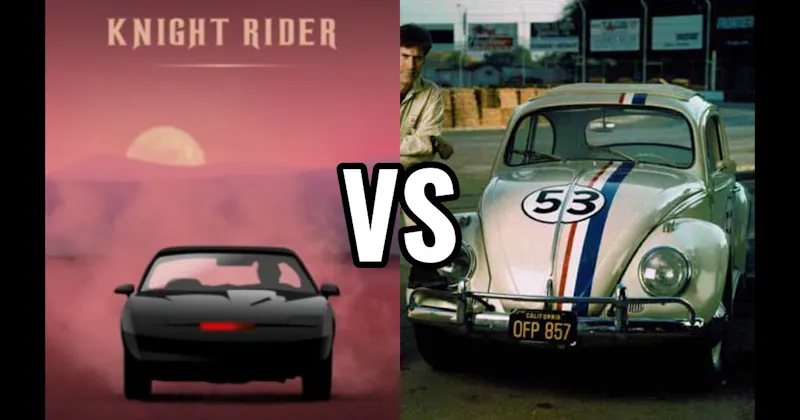 Herbie (The Love Bug) vs. K.I.T.T. (Knight Rider)