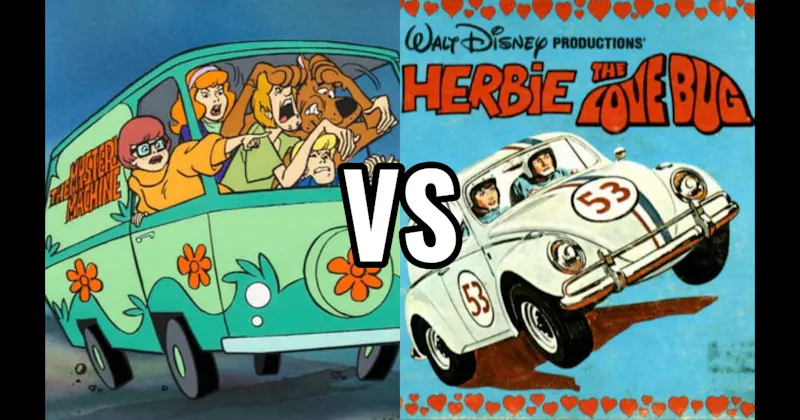 Herbie (The Love Bug) vs. Mystery Machine (Scooby-Doo)