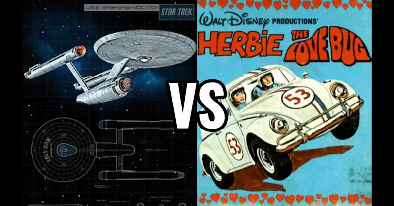 Herbie (The Love Bug) vs. USS Enterprise (Star Trek)