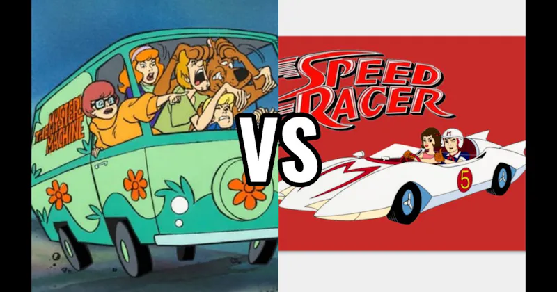 Mach 5 (Speed Racer) vs. Mystery Machine (Scooby-Doo)
