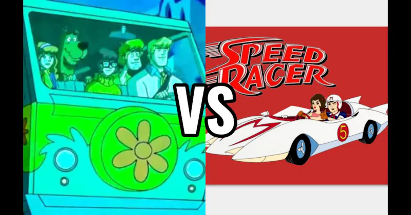Mach 5 (Speed Racer) vs. Mystery Machine (Scooby-Doo)