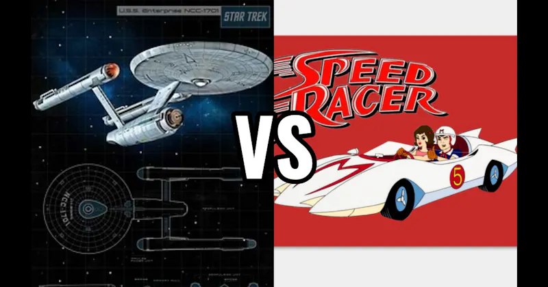 Mach 5 (Speed Racer) vs. USS Enterprise (Star Trek)