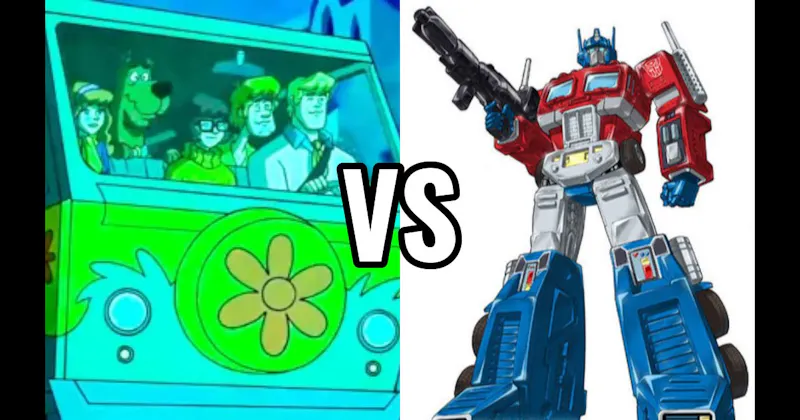 Mystery Machine (Scooby-Doo) vs. Optimus Prime Truck (Transformers)