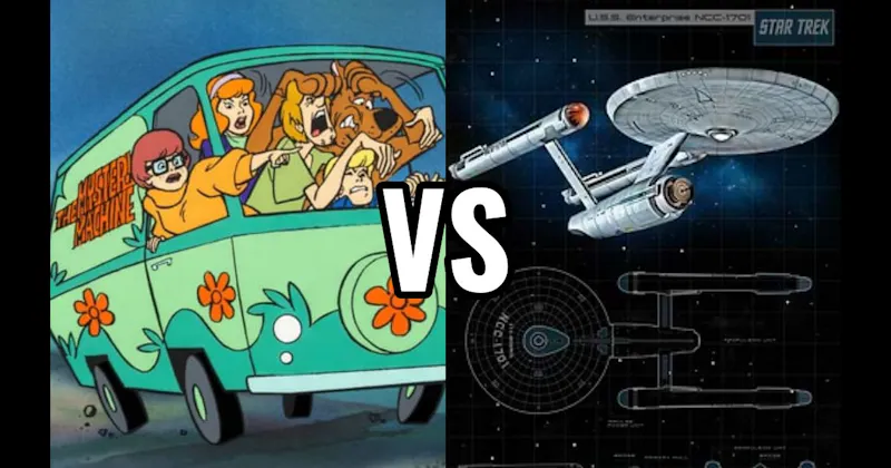 Mystery Machine (Scooby-Doo) vs. USS Enterprise (Star Trek)