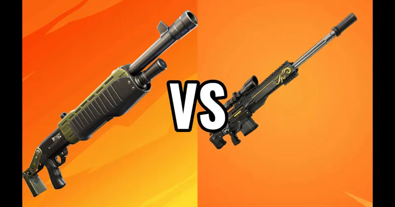 Pump Shotgun vs. Reaper Sniper Rifle