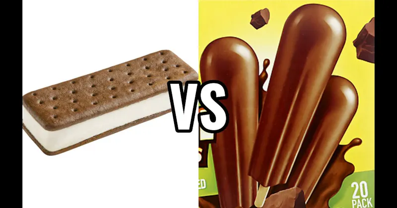 Fudgsicles vs. Ice Cream Sandwich