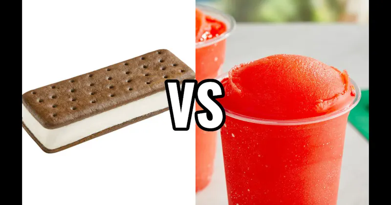 Ice Cream Sandwich vs. Italian Ice