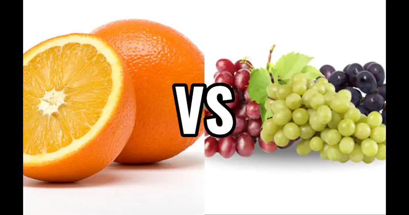 Grapes vs. Orange