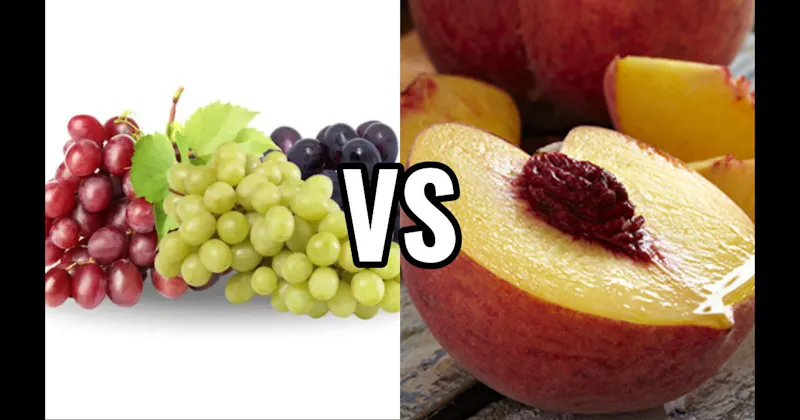 Grapes vs. Peach