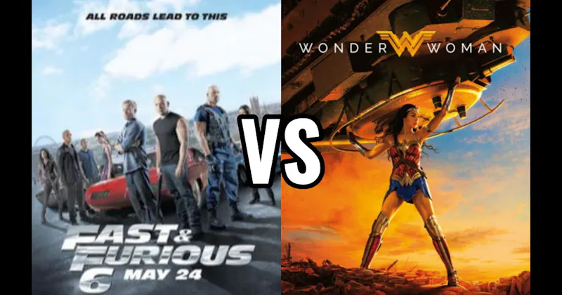 Fast & Furious 6 (2013) vs. Wonder Woman (2017)