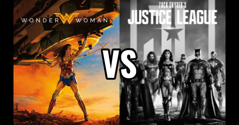 Justice League (2017) / Zack Snyder's Justice League (2021) vs. Wonder Woman (2017)