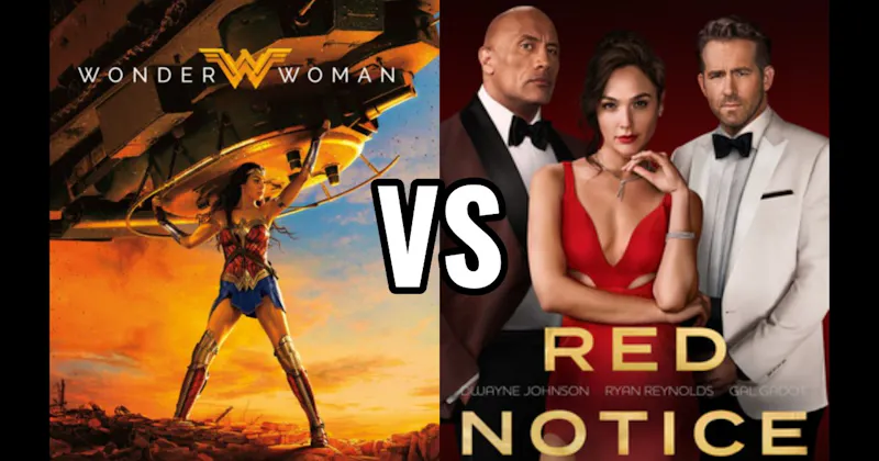 Red Notice (2021) vs. Wonder Woman (2017)