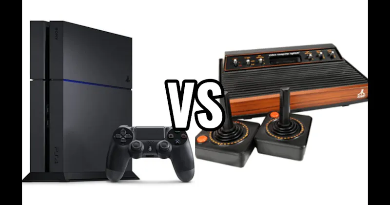 Atari 2600 vs. PlayStation 4 (PS4)