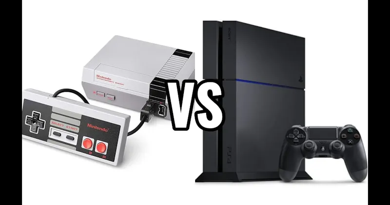 Nintendo (NES) vs. PlayStation 4 (PS4)