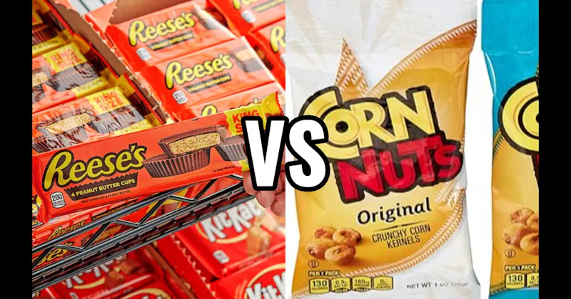 Corn Nuts vs. Reese’s Peanut Butter Cups