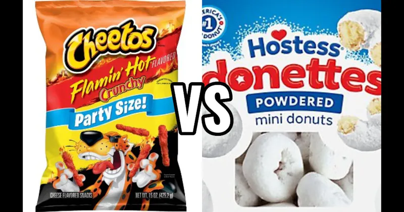 Donettes (Hostess) vs. Flamin’ Hot Cheetos
