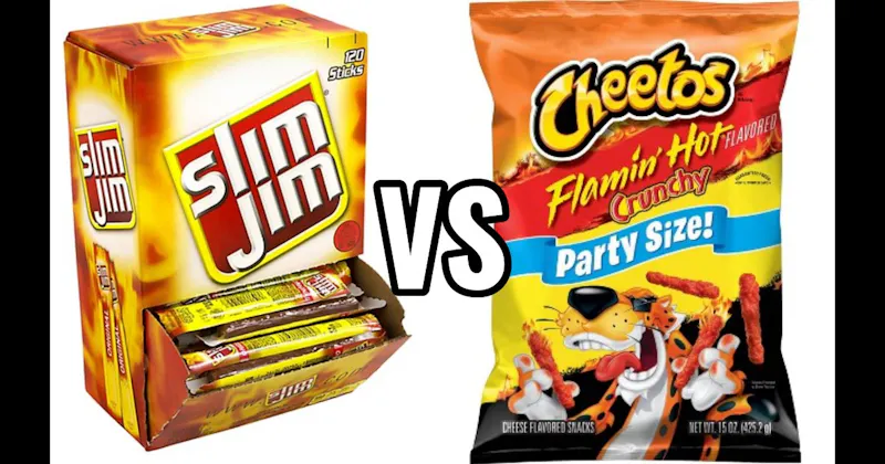 Flamin’ Hot Cheetos vs. Slim Jim