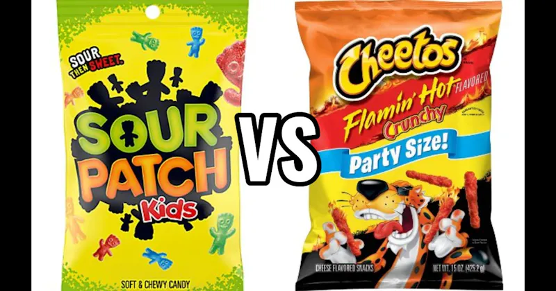 Flamin’ Hot Cheetos vs. Sour Patch Kids