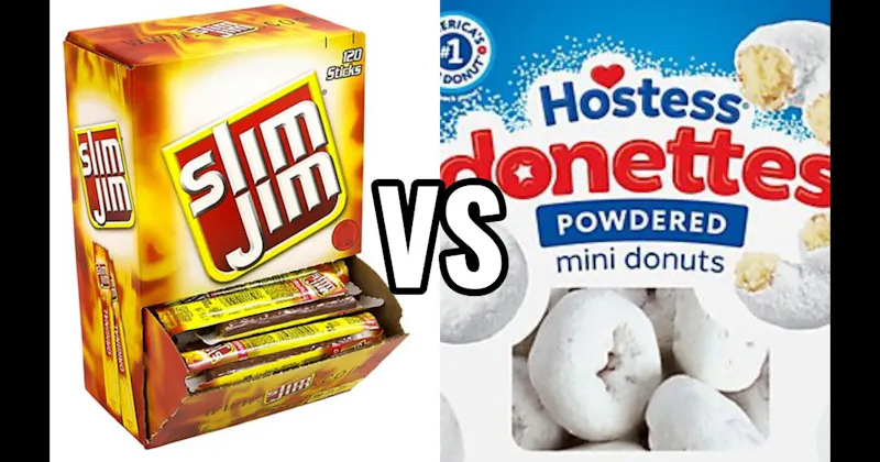 Donettes (Hostess) vs. Slim Jim