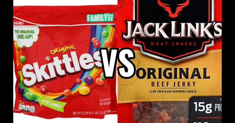 Jack Link’s Beef Jerky vs. Skittles