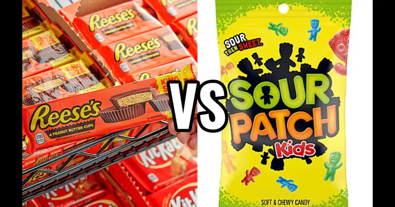 Reese’s Peanut Butter Cups vs. Sour Patch Kids