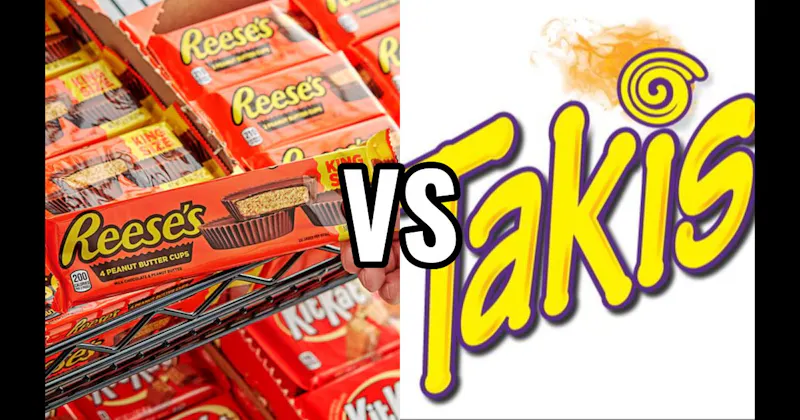 Reese’s Peanut Butter Cups vs. Takis