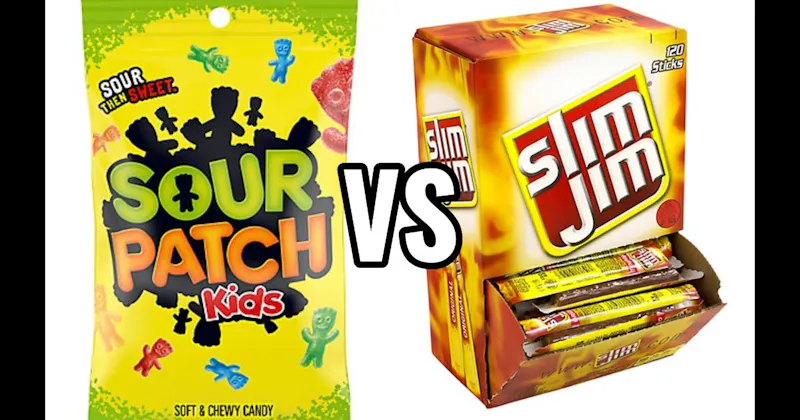 Slim Jim vs. Sour Patch Kids